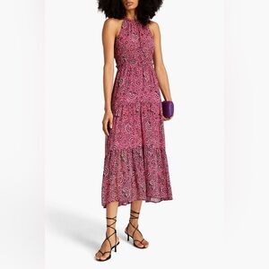 knee length dresses for ladies STELLA A-LINE STRAIGHT ACROSS NECK MESH LACE MIDI DRESS | CULT MIA main image 1